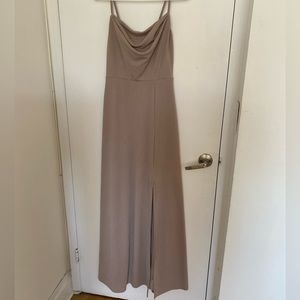 Birdy Grey Ash Dress in Crepe Taupe | size S